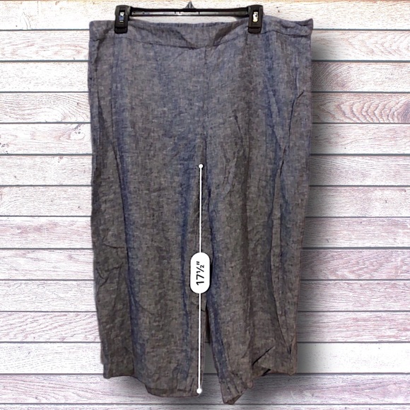 Chico's Pants - CHICOS Linen Blend Capris SZ 3